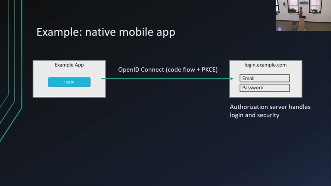 Slide: native mobile app example