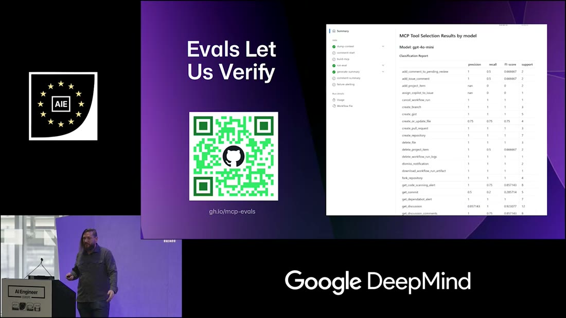 Evals let us verify - classification report per tool per model